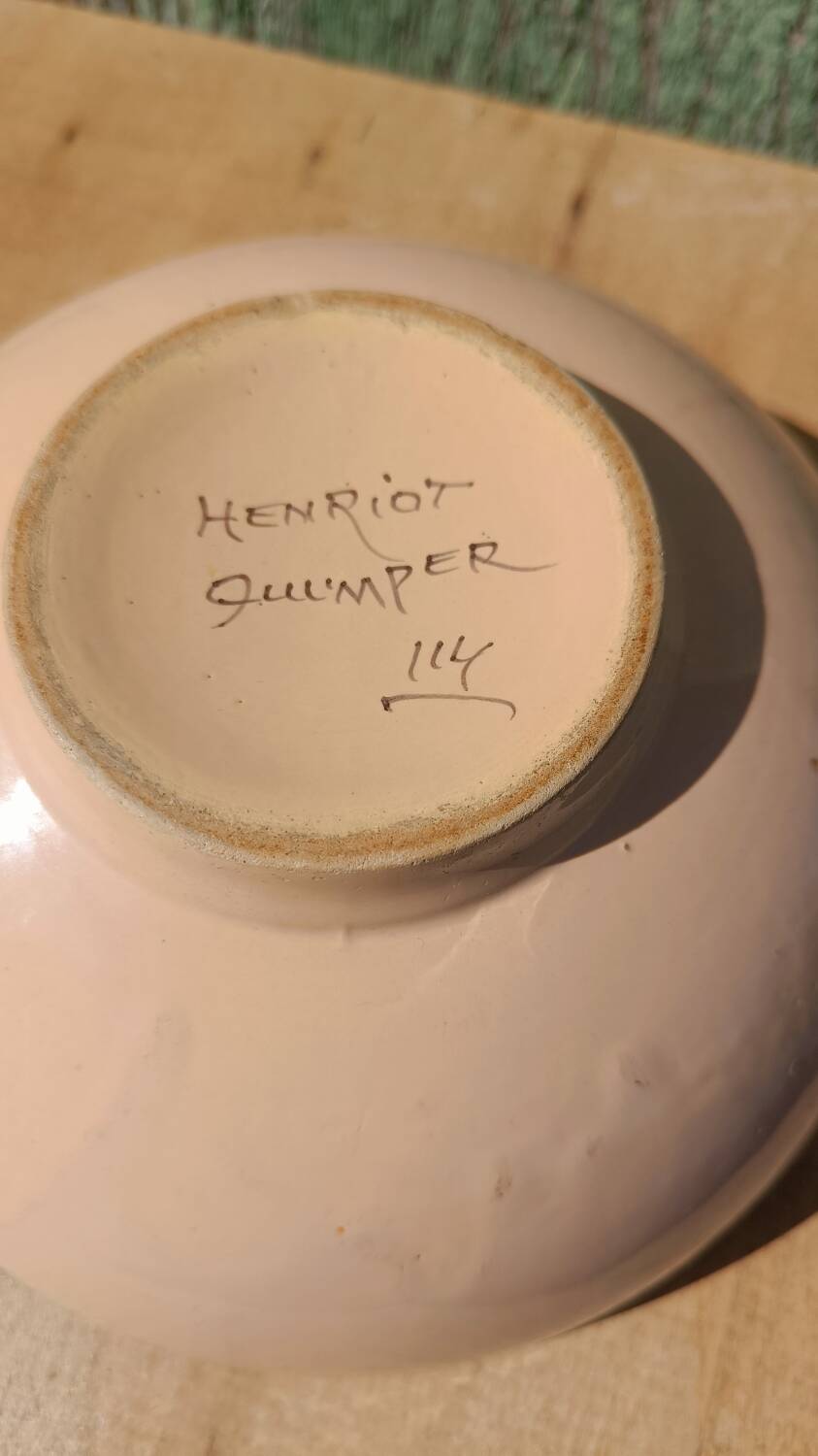 Small antique bowl Henriot Quimper