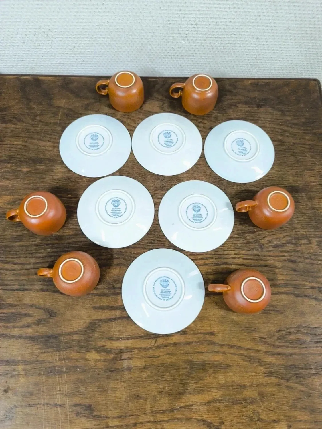 Set of 6 cups + saucers Villeroy and Boch Chekiang