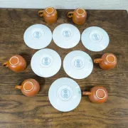 Set of 6 cups + saucers Villeroy and Boch Chekiang