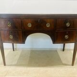 Sheraton flamed mahogany serving trolley, late 18th century