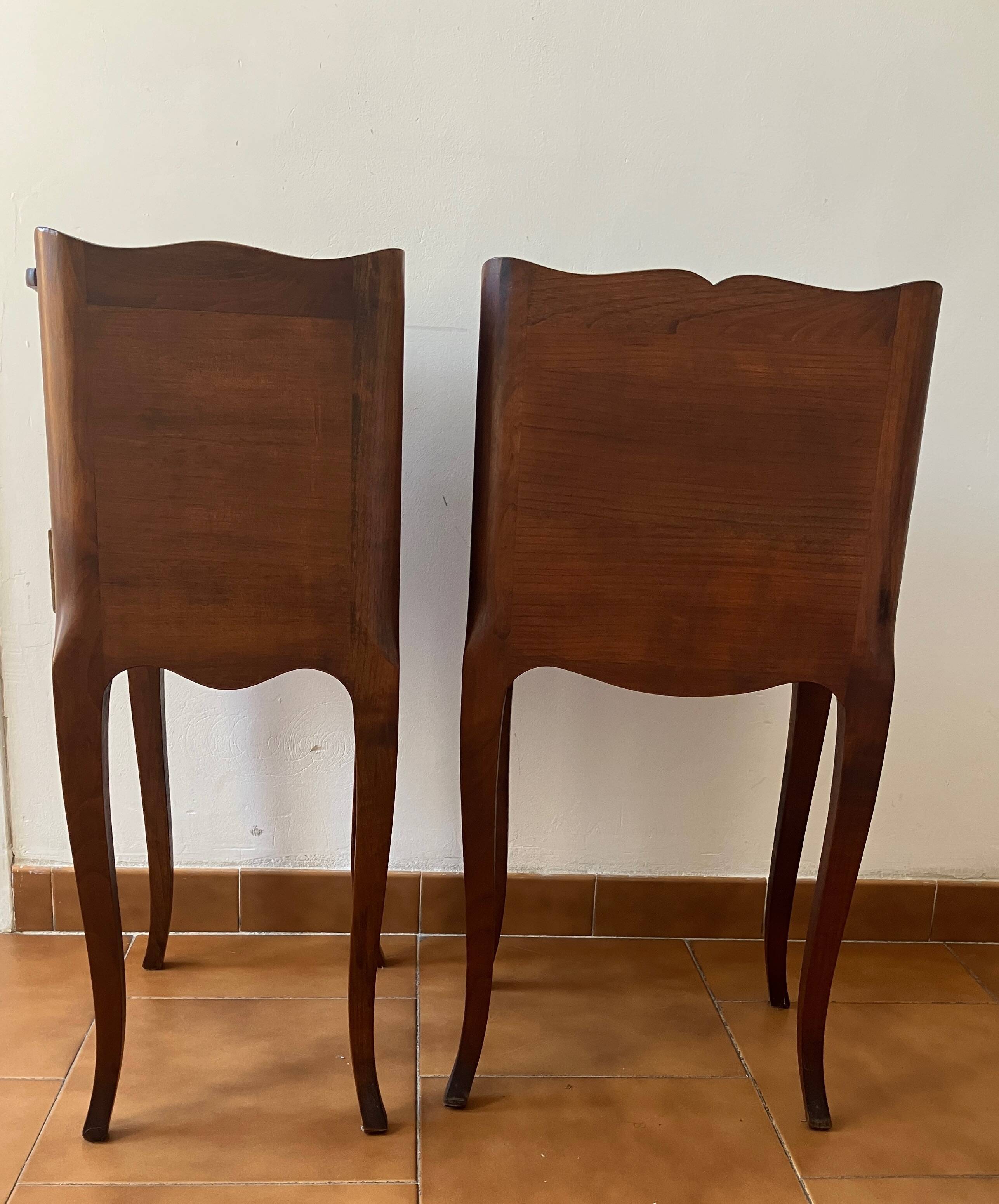 Two Cherry Wood Bedside Tables