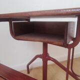 Vintage wooden school desk