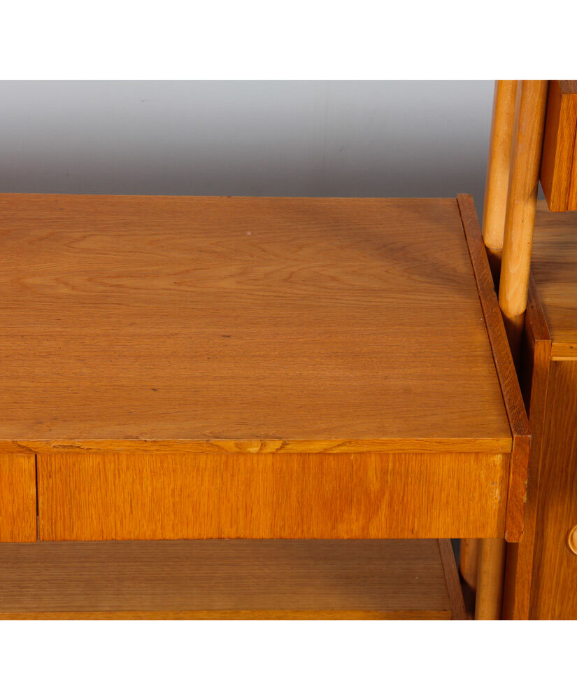 Vintage wooden wall unit by Frantisek Jirak, circa 1960