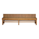 Dutch Traditionalist oak bench, Delft School. 1920s
