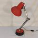 Vintage red articulated desk lamp - 70s/80s