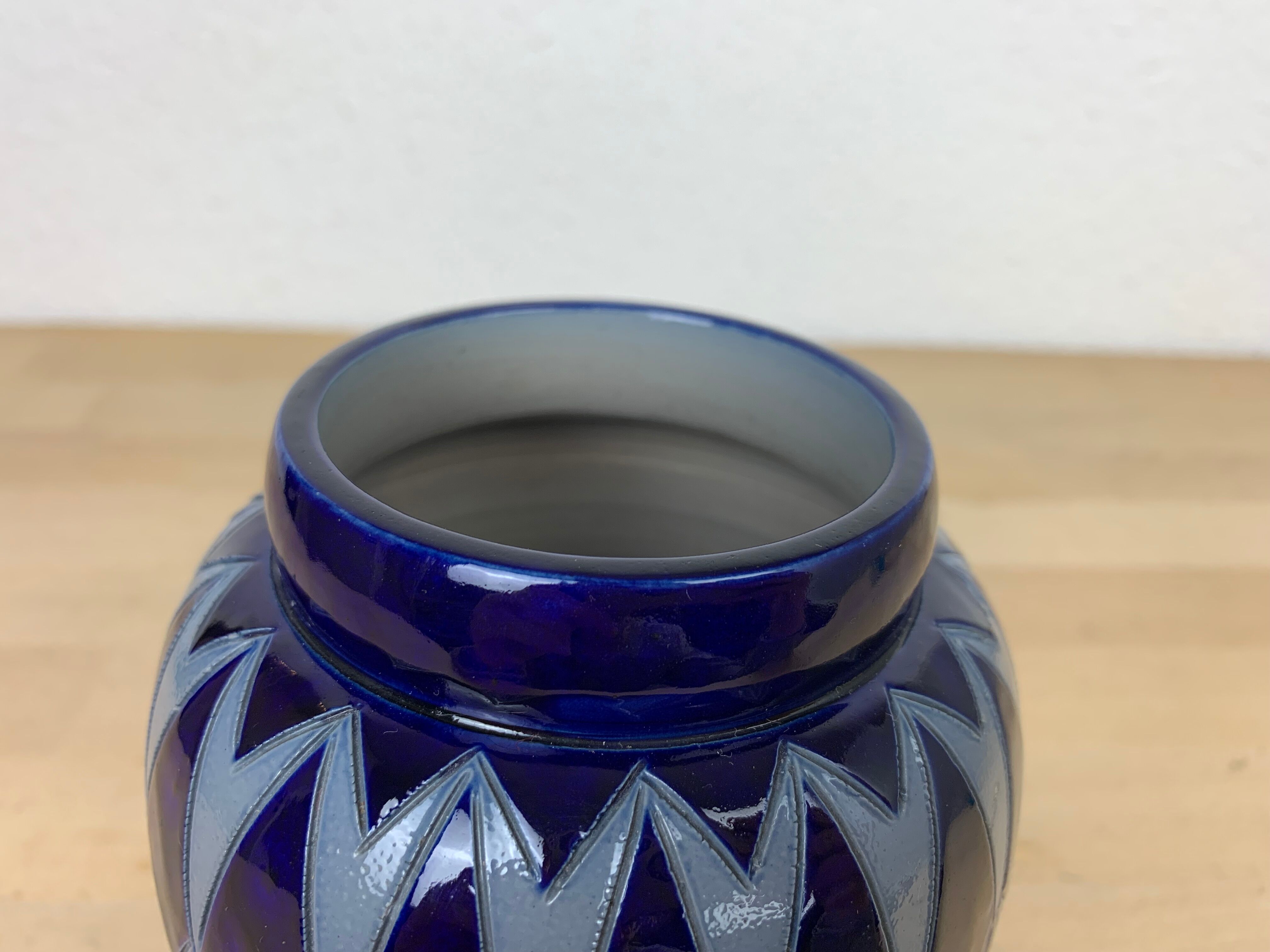 Vase Art déco grès d'Alsace, Adrien Schmitter à Betschdorf