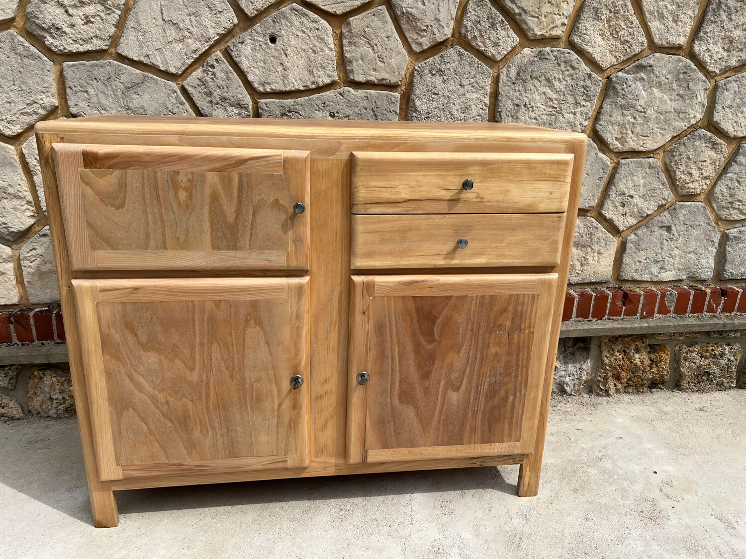 Vintage wooden sideboard cabinet