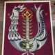 Frame canvas vintage rooster style Jean Lurcat