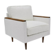 Original 70's armchair ZWP-08, fully restored, Bouclé, white