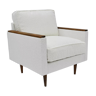 Original 70's armchair ZWP-08, fully restored, Bouclé, white