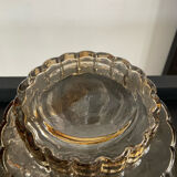 Vintage smoked glass vase