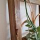 Old wooden farm ladder