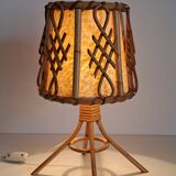 Bamboo bedside lamp