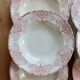 6 deep plates red iron clay Lunéville - "Mauresque" decoration