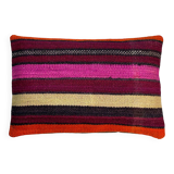 Vintage turkish kilim cushion cover, 30 x 50 cm