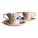 2 cups and saucers Churchill England model "Samba"