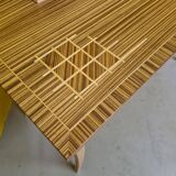 Design Desk Veneered With Zebra Wood, Circa 1980s/90s