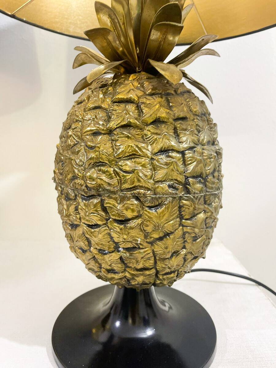 Pair Of Brass Pineapple Table Lamps