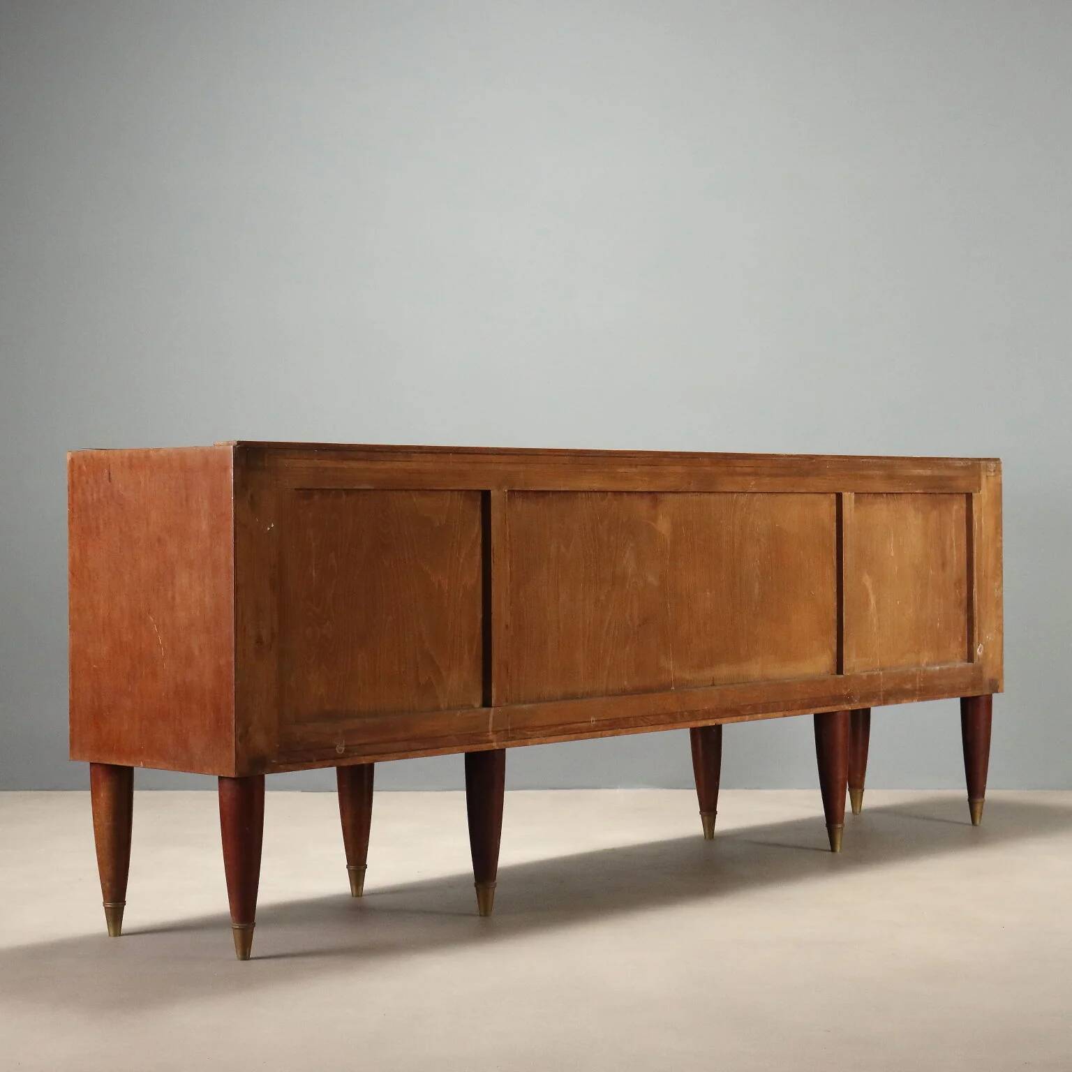 Buffet en loupe de bois des années 1950