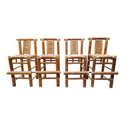 Chaises hautes bambou