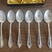 Small silver-plated metal spoons