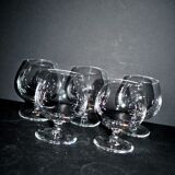V&B Villeroy Boch lot de 5 verres ballon cognac brandy en cristal