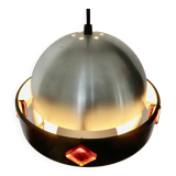 Space Age "Saturn" pendant light, 1970, aluminum, metal, resin