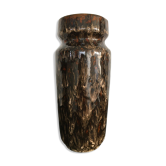 Old brown ceramic vase