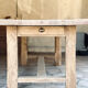 Large farmhouse table - solid oak - drawer