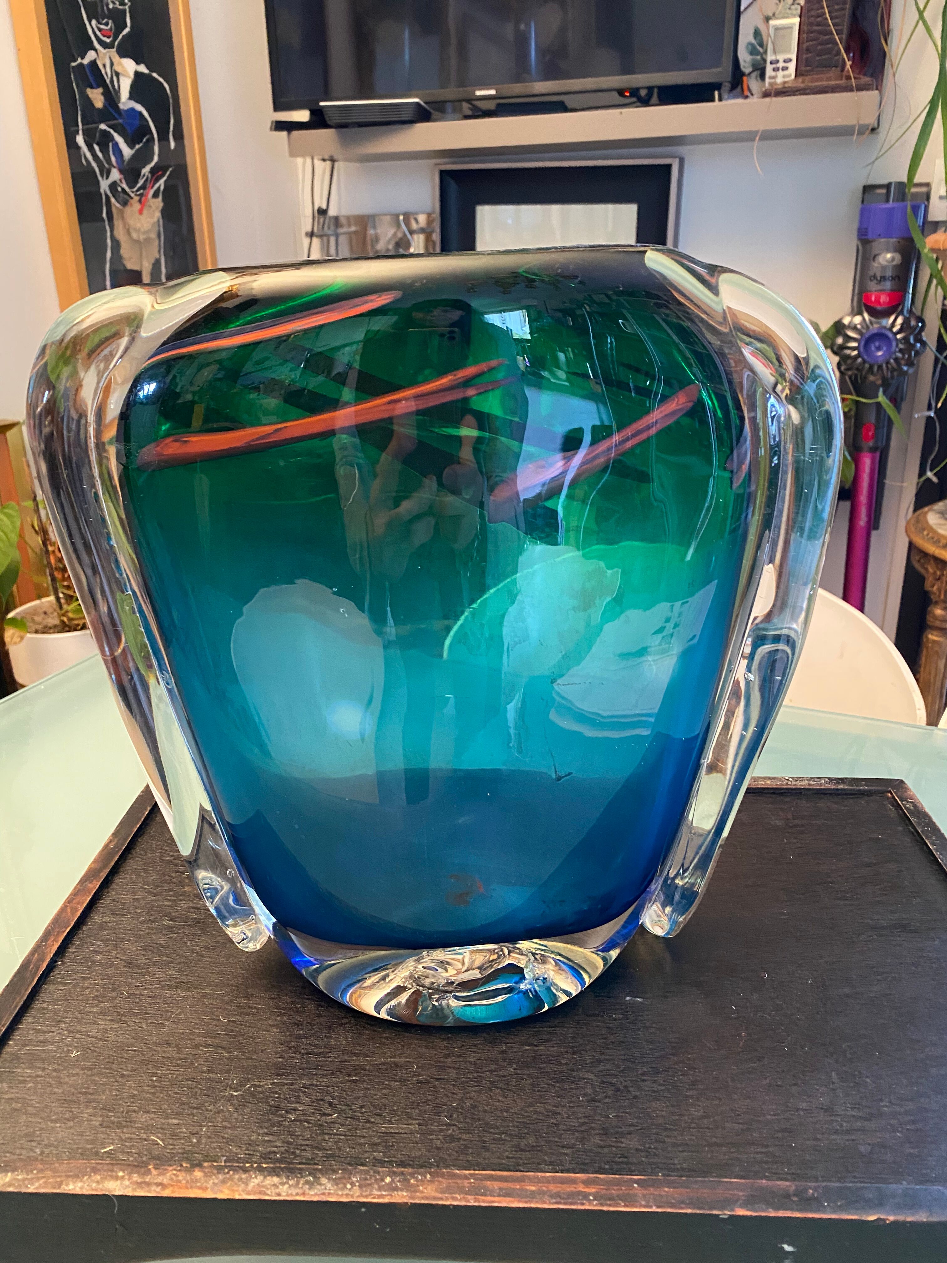 Important Vase Murano Sommerso