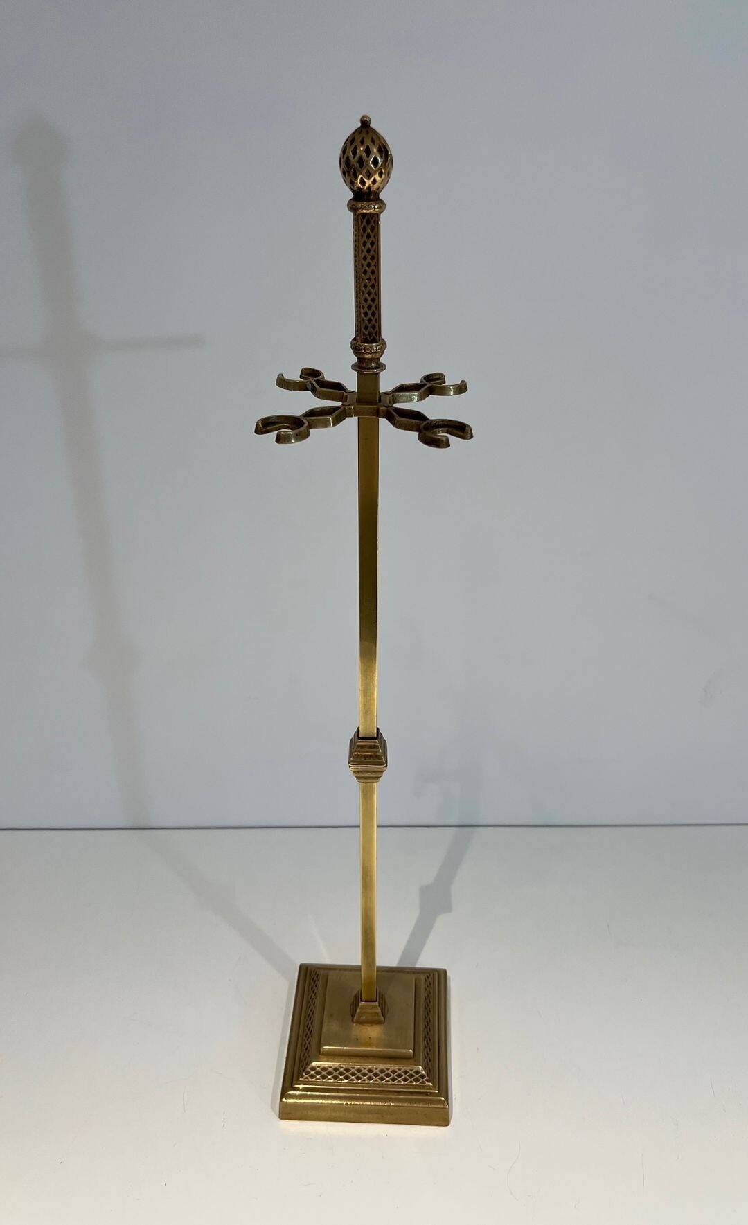 Neoclassical Fire Set in Bronze and Brass Finely Chiseled