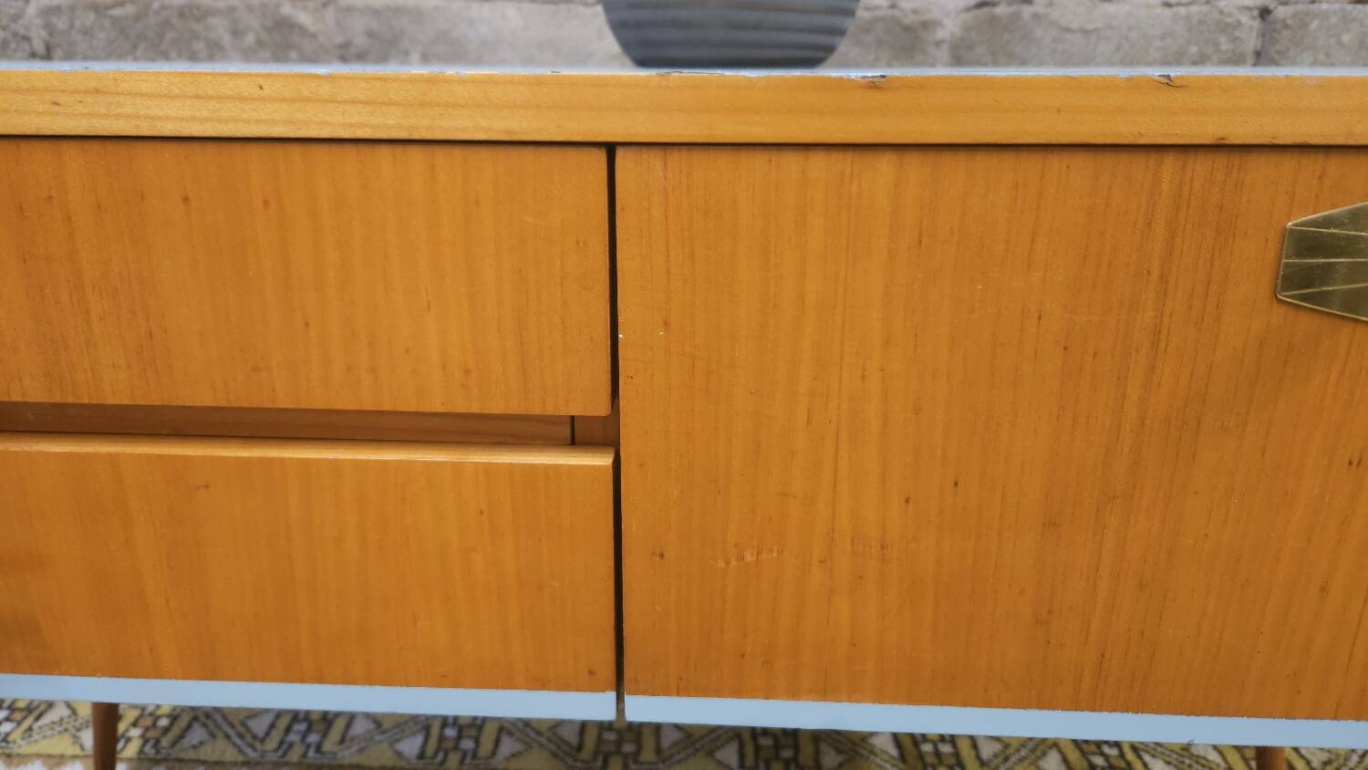 Small vintage Scandinavian furniture from the 1970s.