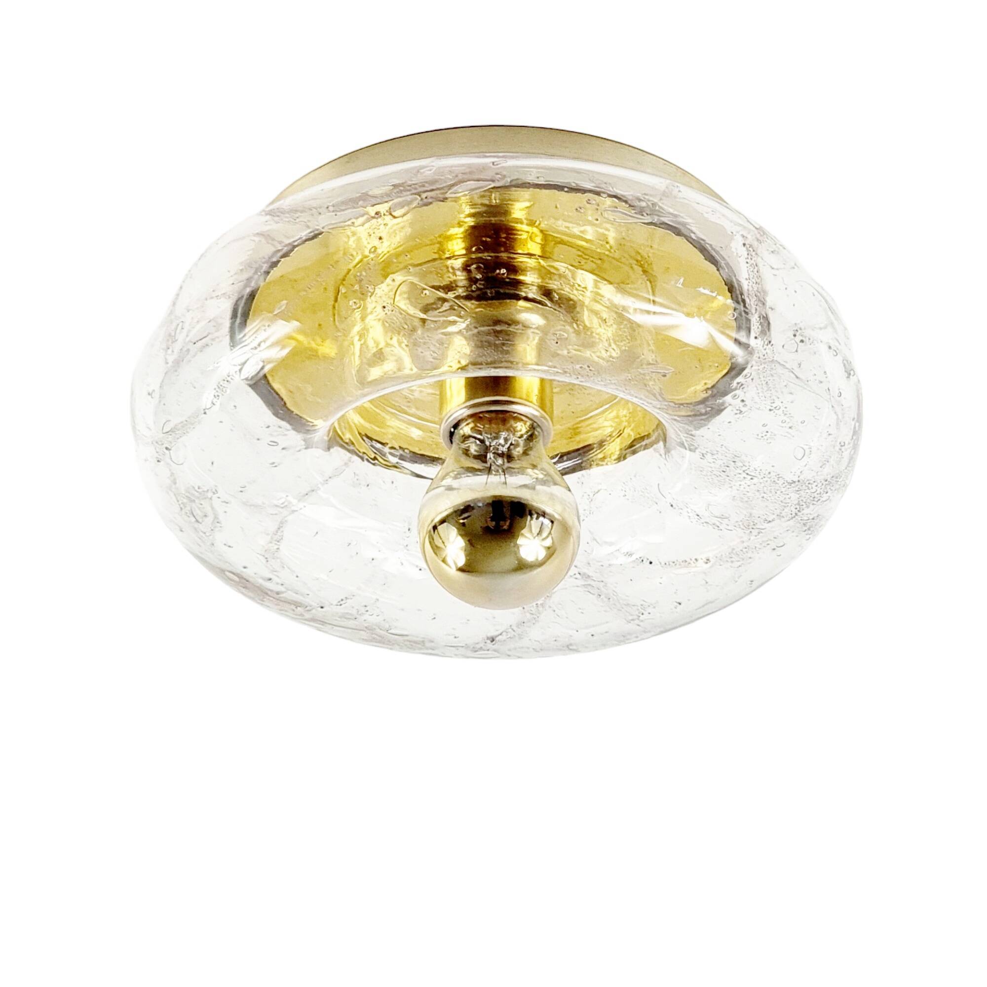 Applique murale ou plafonnier « Donut » du milieu du siècle de Doria Leuchten, Allemagne, années 1960