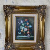 Still Life late 19th century A.Vianni Oil on Wood