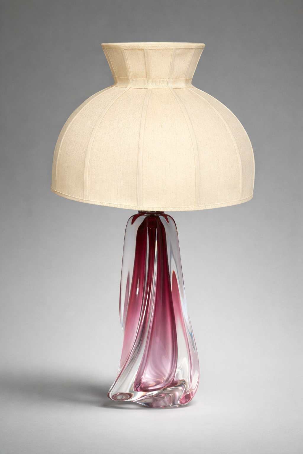 Solid crystal lamp Val Saint Lambert.