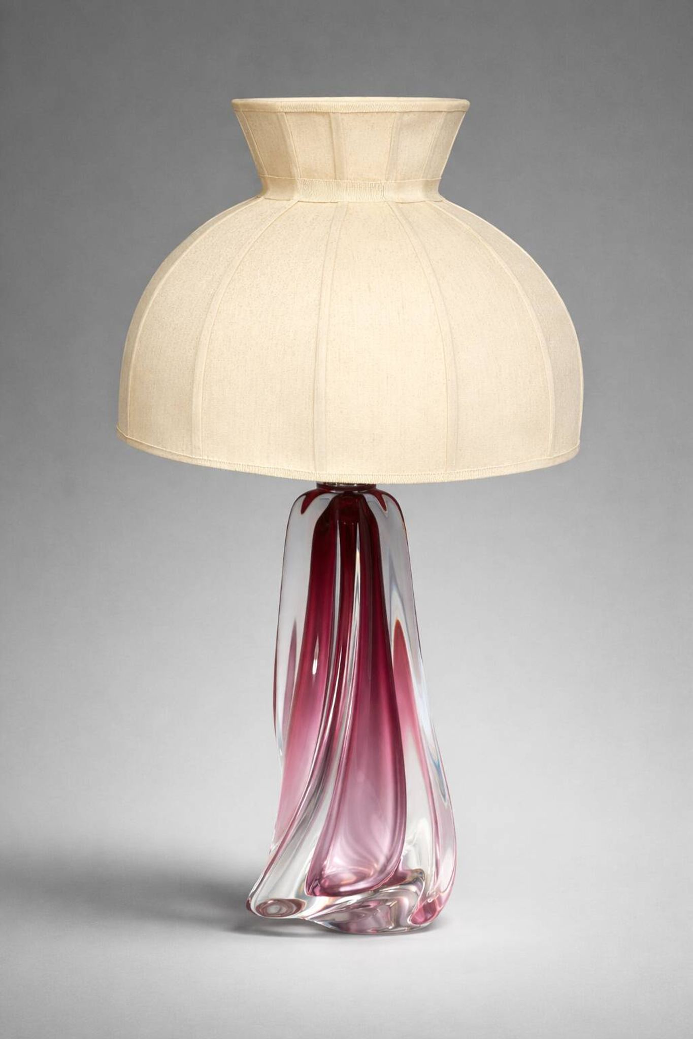 Solid crystal lamp Val Saint Lambert.