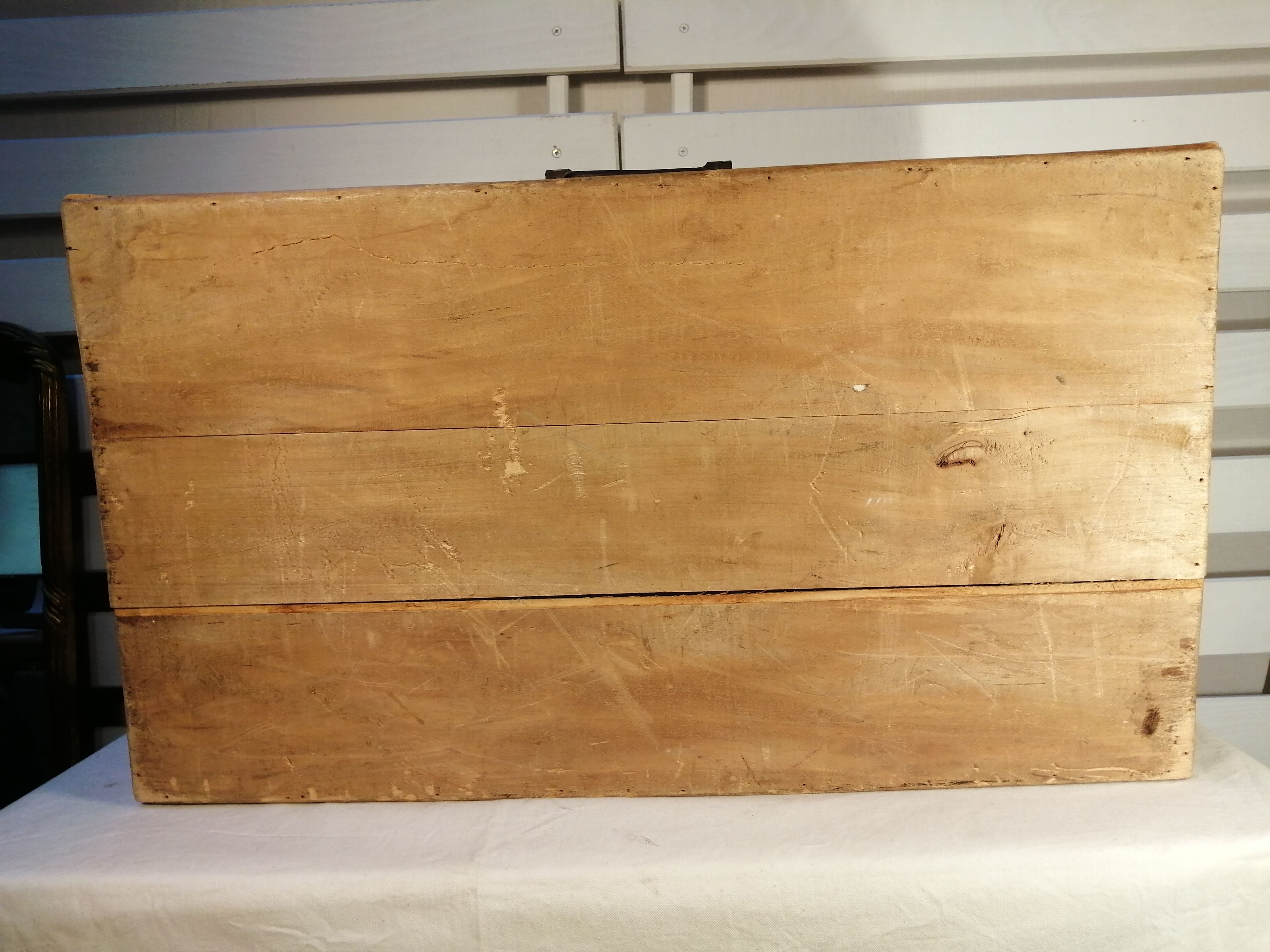 Old wooden suitcase - vintage