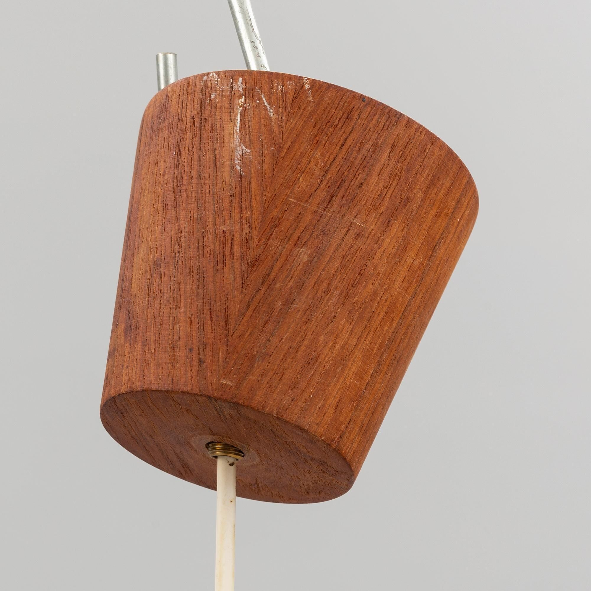 Teak chandelier Anonymous Artistics Sweden 1960