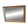 Antique mirror with a wooden and gilded stucco frame.