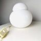 Daruma Picolla Model 5028 Milk Glass Sphere By Sergio Asti For Candle Milano, Italy 1980S