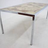 Midcentury design coffee table, epoxy resin, around 1970s