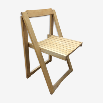 Beech folding chair