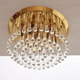 Big J.T. Kalmar Murano Raindrop hanging lamp, 1970 Austria.