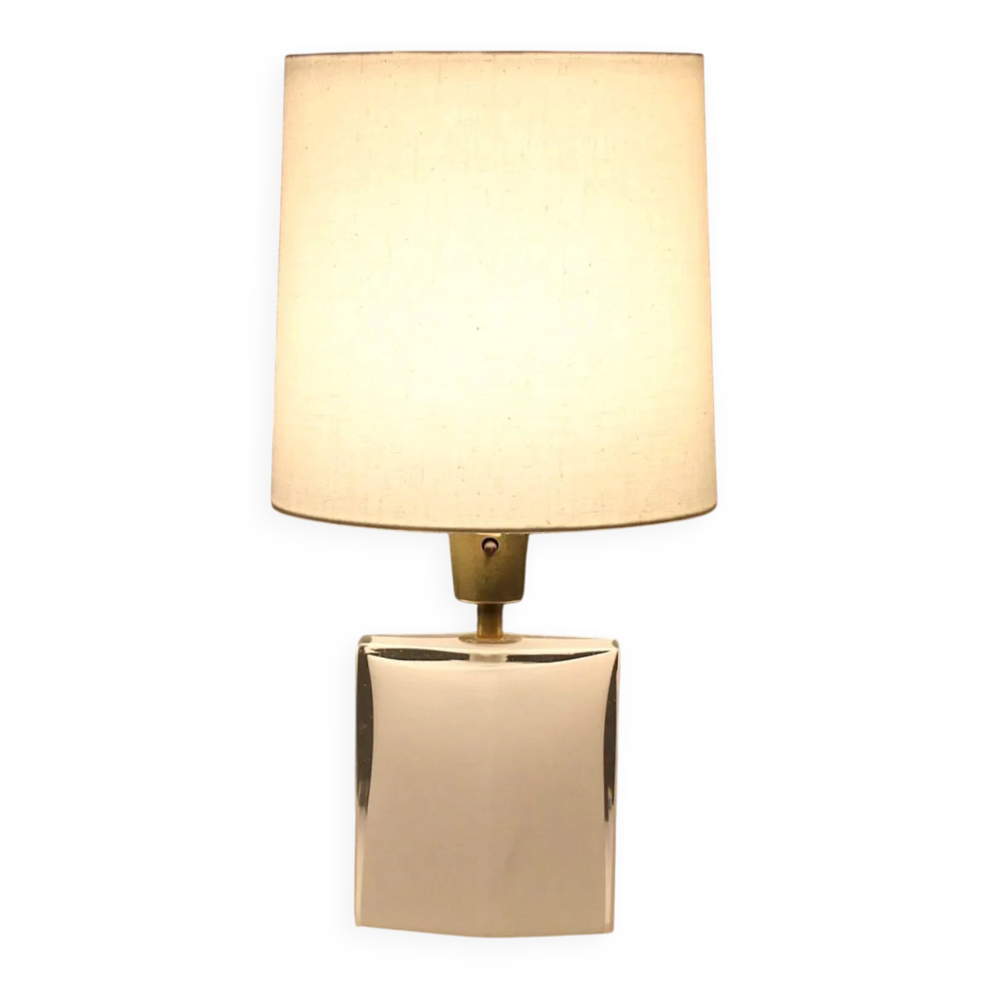 Opaline Glass Table Lamp – Flygsfors, Sweden — Late 1960s / Early 1970s