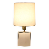 Lampe de table en verre opalin – Flygsfors, Suède — Fin des années 1960 / Début des années 1970