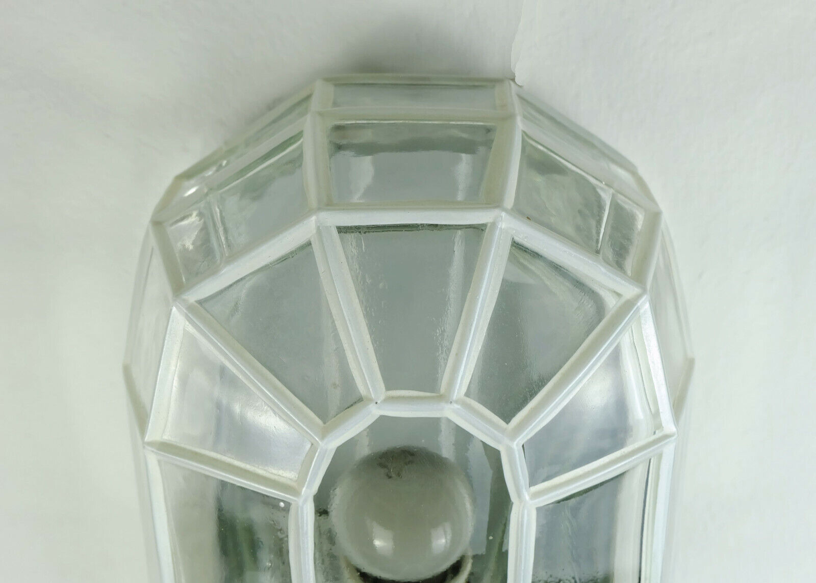 mid century SCONCE clear glass geometric design heinrich popp leuchten