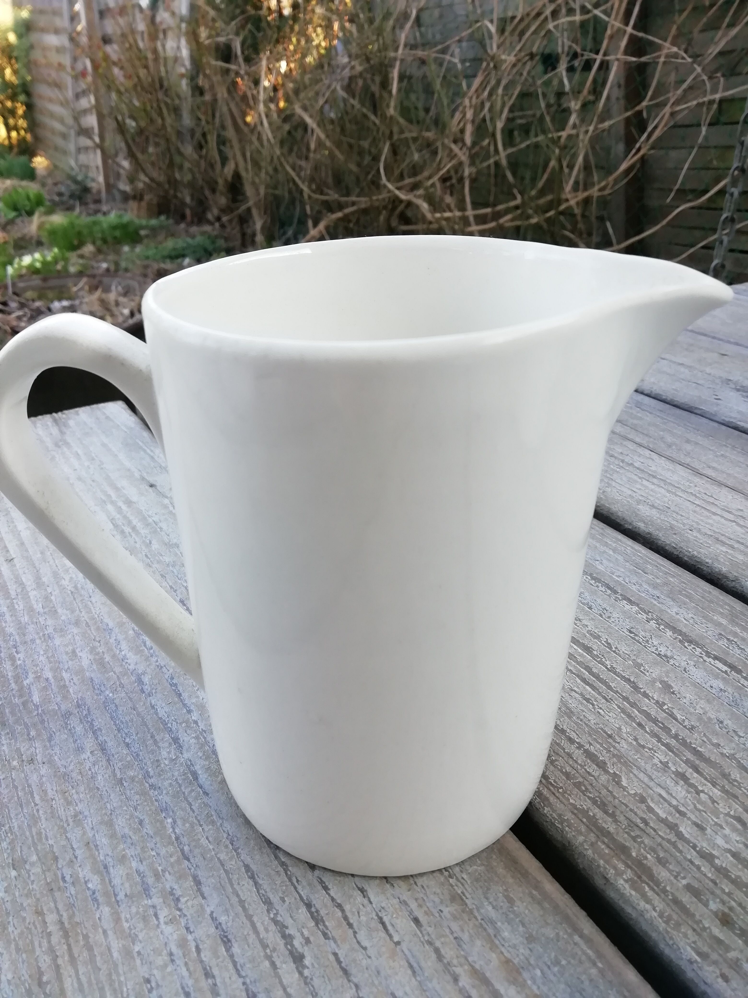 Lot of white porcelain pitchers