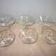 6 old champagne glasses