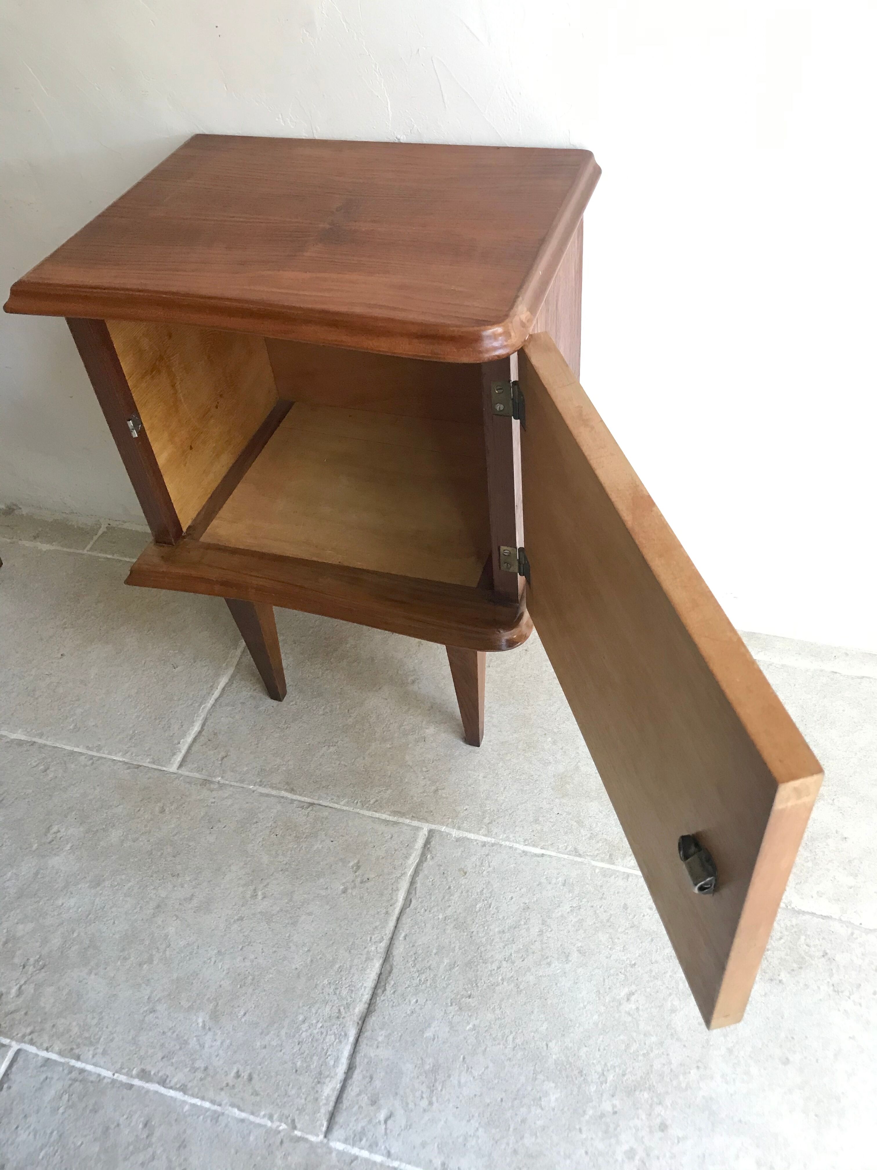 Pair of vintage bedsides