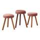 Set of three pink footstools, Danish design, 1960s, production: Denmark